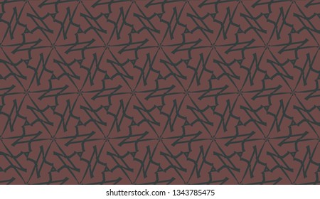 Decorative background with triangles. Curved lines. Vector illustration. Bright background for poster, banner, flyer.
