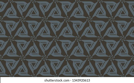 Decorative background with triangles. Curved lines. Vector illustration. Bright background for poster, banner, flyer.