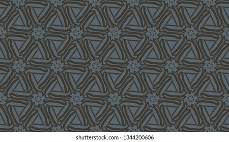 Decorative background with triangles. Curved lines. Vector illustration. Bright background for poster, banner, flyer.