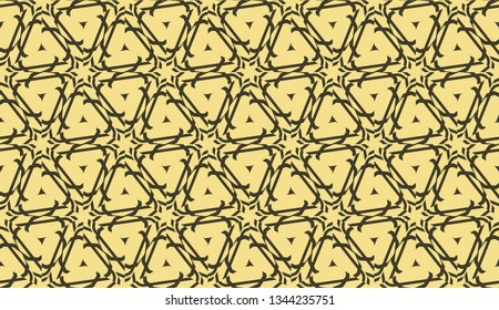 Decorative background with triangles. Curved lines. Vector illustration. Bright background for poster, banner, flyer.