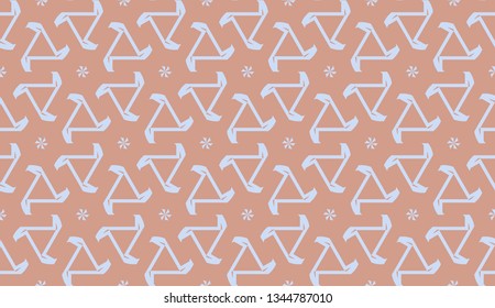 Decorative background with triangles. Curved lines. Vector illustration. Bright background for poster, banner, flyer.