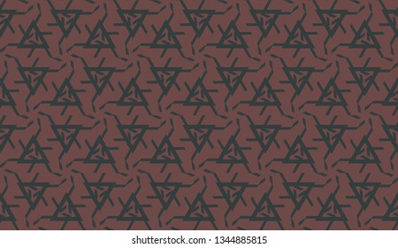 Decorative background with triangles. Curved lines. Vector illustration. Bright background for poster, banner, flyer.
