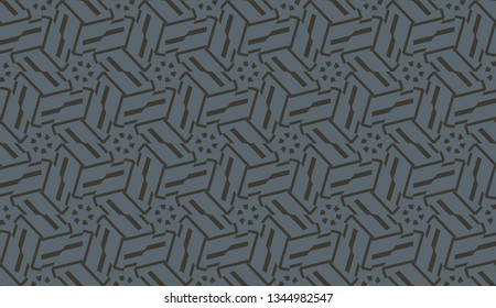 Decorative background with triangles. Curved lines. Vector illustration. Bright background for poster, banner, flyer.