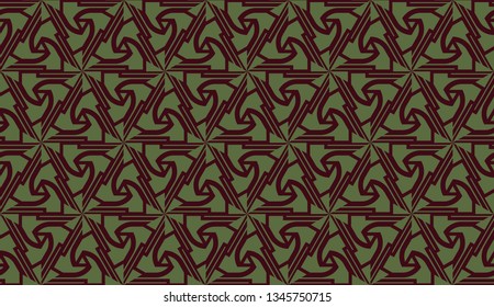 Decorative background with triangles. Curved lines. Vector illustration. Bright background for poster, banner, flyer.