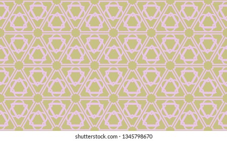 Decorative background with triangles. Curved lines. Vector illustration. Bright background for poster, banner, flyer.