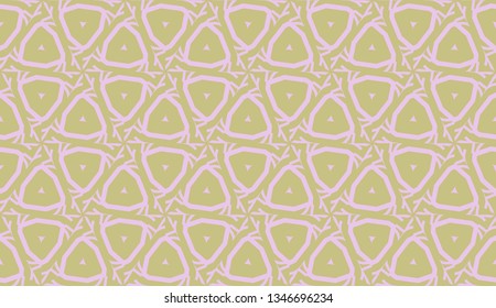 Decorative background with triangles. Curved lines. Vector illustration. Bright background for poster, banner, flyer.