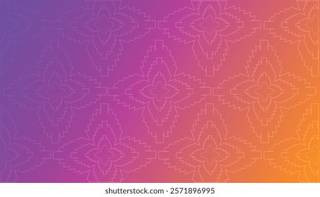 Decorative Background With Triangles, Curved Lines. Abstract Blurred Gradient Background Bright Colors.