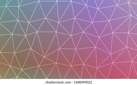 Decorative background with triangles. Decorative design For interior wallpaper, smart design, fashion print. Vector illustration. Abstract Gradient Soft Colorful Background