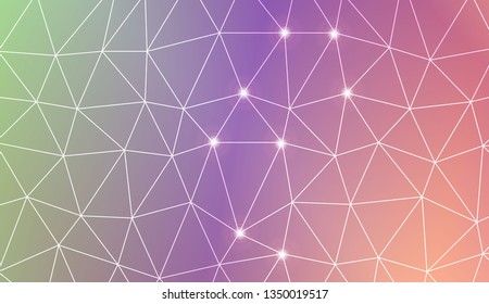 Decorative background with triangles. Decorative design For interior wallpaper, smart design, fashion print. Vector illustration. Abstract Gradient Soft Colorful Background