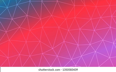 Decorative background with triangles. Decorative design For interior wallpaper, smart design, fashion print. Vector illustration. Abstract Gradient Soft Colorful Background