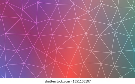Decorative background with triangles. Decorative design For interior wallpaper, smart design, fashion print. Vector illustration. Abstract Gradient Soft Colorful Background