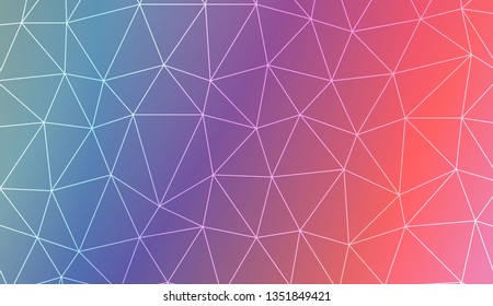Decorative background with triangles. Decorative design For interior wallpaper, smart design, fashion print. Vector illustration. Abstract Gradient Soft Colorful Background