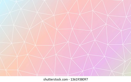Decorative background with triangles. Decorative design For interior wallpaper, smart design, fashion print. Vector illustration. Abstract Gradient Soft Colorful Background