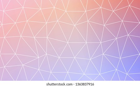 Decorative background with triangles. For flyer, screen, business presentation. Vector illustration. Creative gradient color