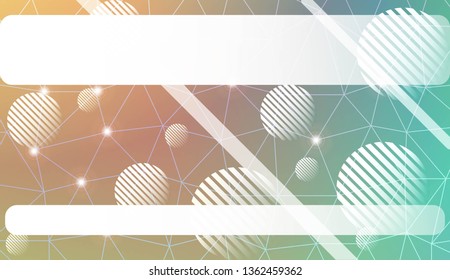 Decorative background with triangles, line, circle, space for text. Decorative design For interior wallpaper, smart design, fashion print. Vector illustration