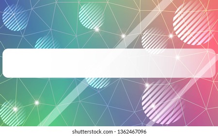 Decorative background with triangles, line, circle, space for text. Decorative design For interior wallpaper, smart design, fashion print. Vector illustration