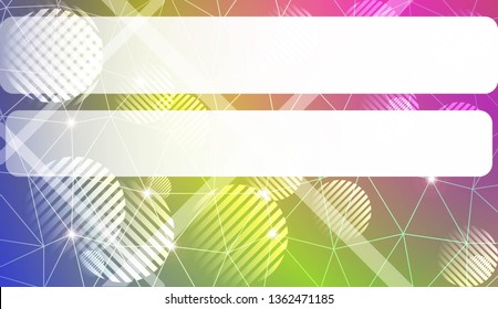 Decorative background with triangles, line, circle, space for text. Decorative design For interior wallpaper, smart design, fashion print. Vector illustration