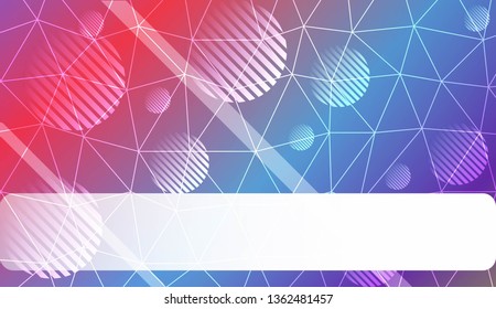 Decorative background with triangles, line, circle, space for text. Decorative design For interior wallpaper, smart design, fashion print. Vector illustration