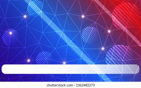 Decorative background with triangles, line, circle, space for text. For flyer, screen, business presentation. Vector illustration. Blurred Background, Smooth Gradient Texture Color