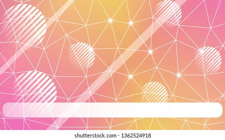 Decorative background with triangles, line, circle, space for text. Decorative design For interior wallpaper, smart design, fashion print. Vector illustration