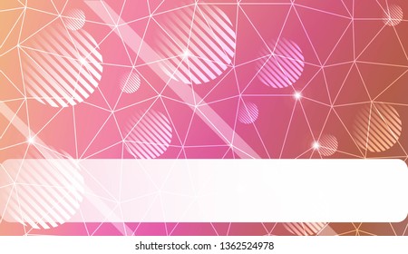 Decorative background with triangles, line, circle, space for text. For flyer, screen, business presentation. Vector illustration. Blurred Background, Smooth Gradient Texture Color