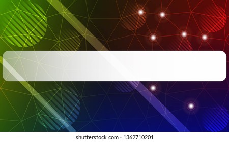 Decorative background with triangles, line, circle, space for text. Decorative design For interior wallpaper, smart design, fashion print. Vector illustration