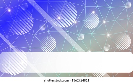 Decorative background with triangles, line, circle, space for text. For flyer, screen, business presentation. Vector illustration. Blurred Background, Smooth Gradient Texture Color