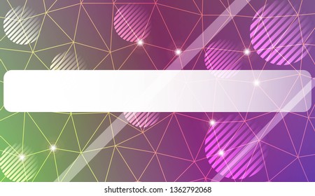 Decorative background with triangles, line, circle, space for text. Decorative design For interior wallpaper, smart design, fashion print. Vector illustration