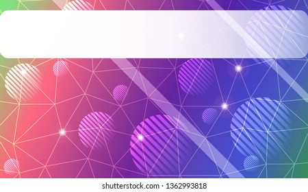 Decorative background with triangles, line, circle, space for text. For flyer, screen, business presentation. Vector illustration. Blurred Background, Smooth Gradient Texture Color