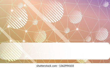 Decorative background with triangles, line, circle, space for text. Decorative design For interior wallpaper, smart design, fashion print. Vector illustration