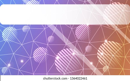 Decorative background with triangles, line, circle, space for text. For flyer, screen, business presentation. Vector illustration. Blurred Background, Smooth Gradient Texture Color