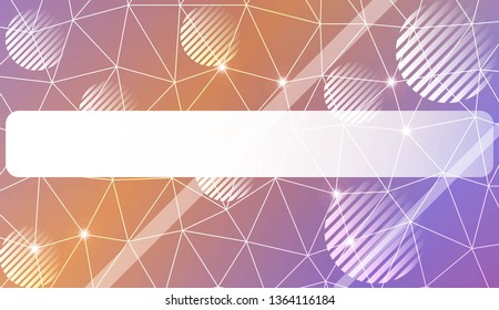 Decorative background with triangles, line, circle, space for text. Decorative design For interior wallpaper, smart design, fashion print. Vector illustration