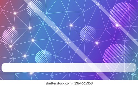 Decorative background with triangles, line, circle, space for text. Decorative design For interior wallpaper, smart design, fashion print. Vector illustration