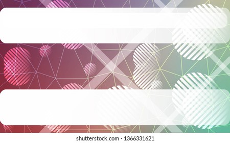 Decorative background with triangles, line, circle, space for text. Decorative design For interior wallpaper, smart design, fashion print. Vector illustration