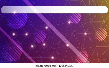 Decorative background with triangles, line, circle, space for text. Decorative design For interior wallpaper, smart design, fashion print. Vector illustration