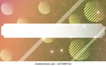 Decorative background with triangles, line, circle, space for text. Bright background for poster, banner, flyer. Vector illustration. Creative gradient color