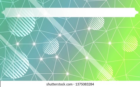 Decorative background with triangles, line, circle, space for text. Bright background for poster, banner, flyer. Vector illustration. Creative gradient color