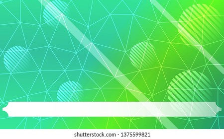 Decorative background with triangles, line, circle, space for text. Bright background for poster, banner, flyer. Vector illustration. Creative gradient color