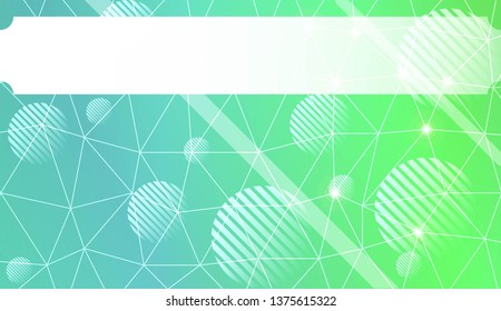 Decorative background with triangles, line, circle, space for text. Bright background for poster, banner, flyer. Vector illustration. Creative gradient color