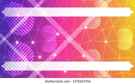 Decorative background with triangles, line, circle, space for text. For flyer, screen, business presentation. Vector illustration. Blurred Background, Smooth Gradient Texture Color