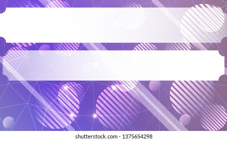 Decorative background with triangles, line, circle, space for text. Bright background for poster, banner, flyer. Vector illustration. Creative gradient color