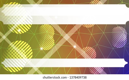 Decorative background with triangles, line, circle, space for text. For flyer, screen, business presentation. Vector illustration. Blurred Background, Smooth Gradient Texture Color