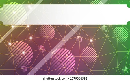 Decorative background with triangles, line, circle, space for text. For flyer, screen, business presentation. Vector illustration. Blurred Background, Smooth Gradient Texture Color