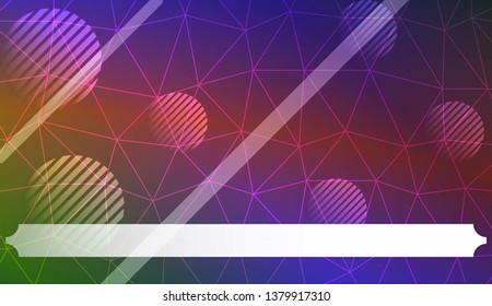 Decorative background with triangles, line, circle, space for text. For flyer, screen, business presentation. Vector illustration. Blurred Background, Smooth Gradient Texture Color