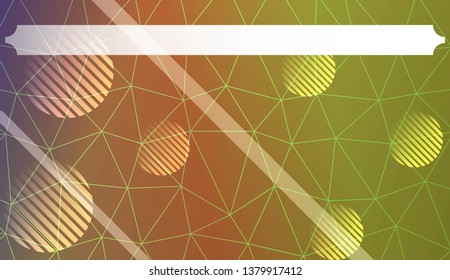 Decorative background with triangles, line, circle, space for text. Bright background for poster, banner, flyer. Vector illustration. Creative gradient color