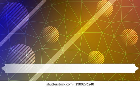 Decorative background with triangles, line, circle, space for text. Bright background for poster, banner, flyer. Vector illustration. Creative gradient color