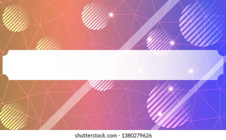 Decorative background with triangles, line, circle, space for text. For flyer, screen, business presentation. Vector illustration. Blurred Background, Smooth Gradient Texture Color