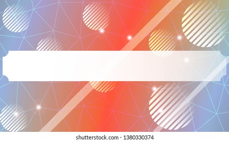 Decorative background with triangles, line, circle, space for text. For flyer, screen, business presentation. Vector illustration. Blurred Background, Smooth Gradient Texture Color