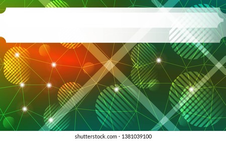 Decorative background with triangles, line, circle, space for text. For flyer, screen, business presentation. Vector illustration. Blurred Background, Smooth Gradient Texture Color
