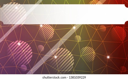 Decorative background with triangles, line, circle, space for text. For flyer, screen, business presentation. Vector illustration. Blurred Background, Smooth Gradient Texture Color